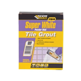 Everbuild 704 - Super White - Wall Tile Grout 1Kg