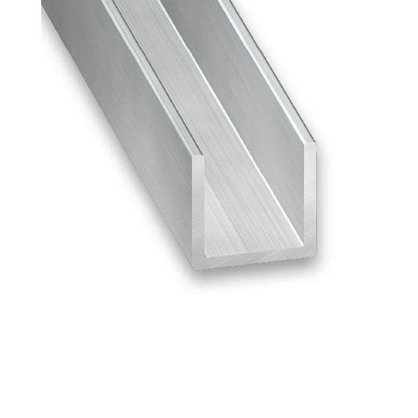 CQFD Aluminium U-Trim - 1Mt x 10mm x 13mm x 10mm x 1.5mm