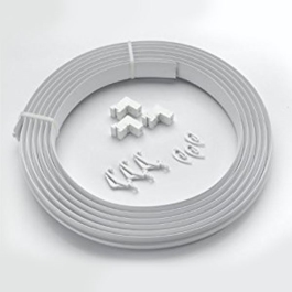 Universal PVC Curtain Track Coil & Fittings - 5.0Mt
