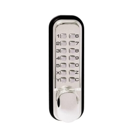 Digital Door Lock - Hold Back Button - Polished Chrome - (S2235PVC)