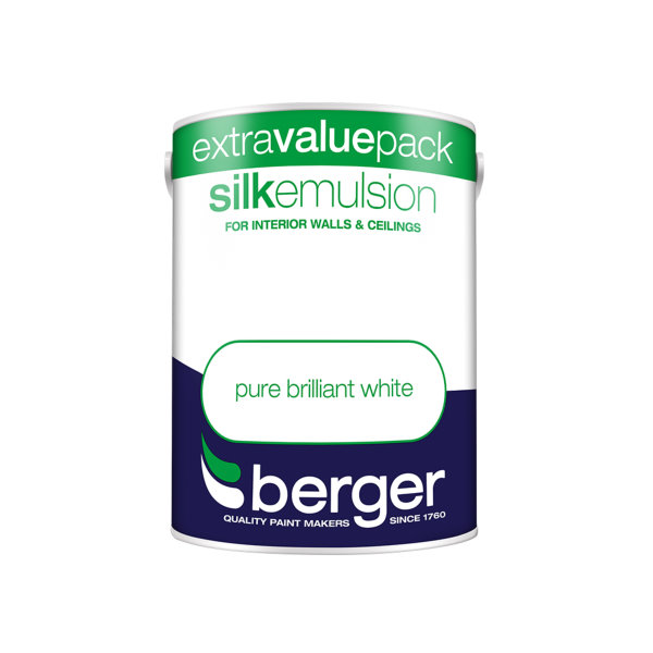 Berger Silk Emulsion 3Lt - Pure Brilliant White