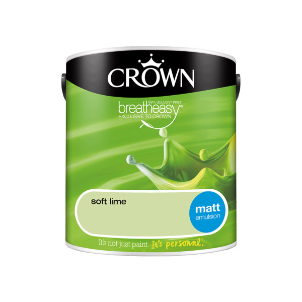 Crown Matt Emulsion 2.5Lt - Greens - Soft Lime