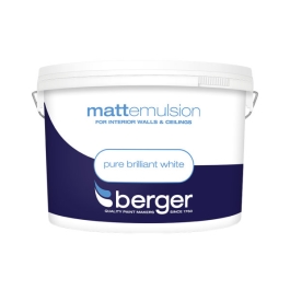 Berger Matt Emulsion 10Lt - Pure Brilliant White