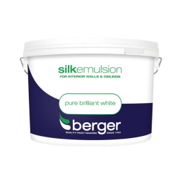 Berger Silk Emulsion 10Lt - Pure Brilliant White