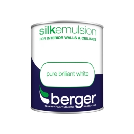 Berger Silk Emulsion 1Lt - Pure Brilliant White