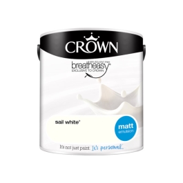 Crown Matt Emulsion 2.5Lt - Whites - Sail White