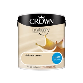 Crown Matt Emulsion 2.5Lt - Creams - Delicate Cream