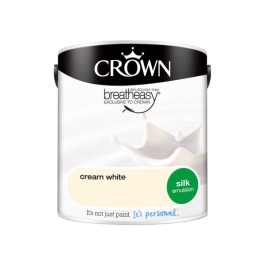 Crown Silk Emulsion 2.5Lt - Whites - Cream White