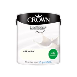 Crown Silk Emulsion 2.5Lt - Whites - Milk White