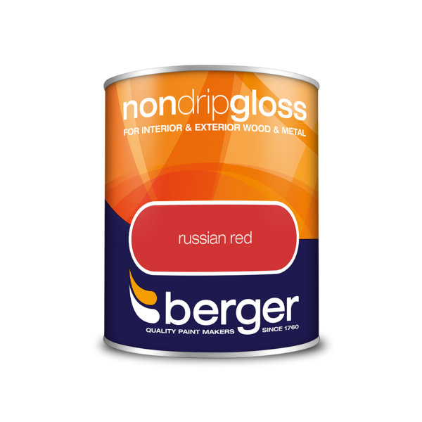 Berger Non-Drip Gloss 750ml - Russian Red