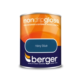 Berger Non-Drip Gloss 750ml - Navy Blue