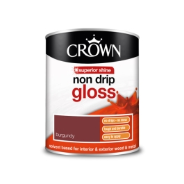 Crown Non-Drip Gloss 750ml - Burgundy
