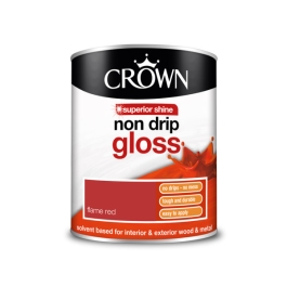 Crown Non-Drip Gloss 750ml - Flame Red