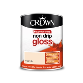 Crown Non-Drip Gloss 750ml - Magnolia