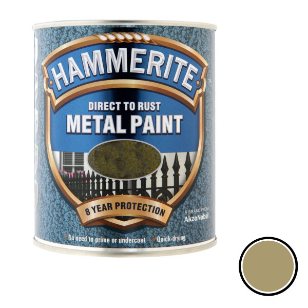 Hammerite 250ml - Hammered - Gold