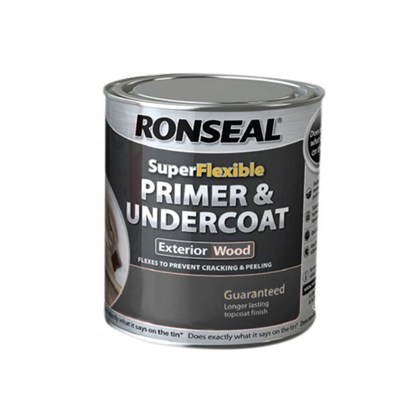 Ronseal Primer & Undercoat - Super Flexible - Grey 750ml