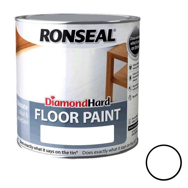 Ronseal Diamond Hard - Floor Paint 2.5Lt - White