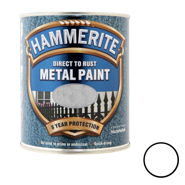 Hammerite 250ml - Smooth - White