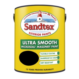 Sandtex Masonry Paint 5Lt - Smooth - Black