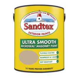 Sandtex Masonry Paint 5Lt - Smooth - Mid Stone