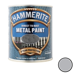 Hammerite 250ml - Hammered - Silver