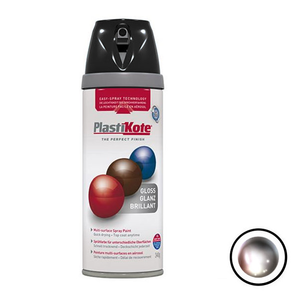 Plasti-Kote Spray Paint 400ml - Metallic - Chrome