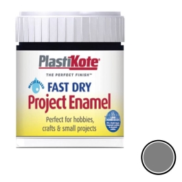 Plasti-Kote Enamel 59ml - Silver Aluminium (B30)