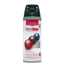 Plasti-Kote Radiator Spray Paint 400ml - White - Gloss