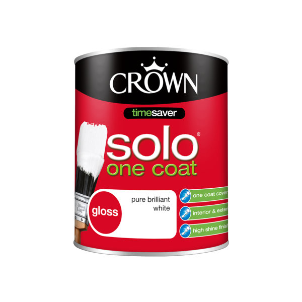 Crown Solo Gloss 750ml - Pure Brilliant White