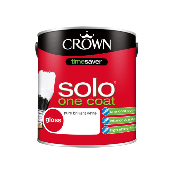 Crown Solo Gloss 2.5Lt - Pure Brilliant White