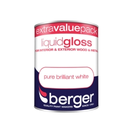 Berger Liquid Gloss 1.25Lt - Pure Brilliant White