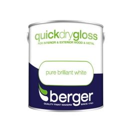 Berger Quick Dry Gloss 2.5Lt - Pure Brilliant White