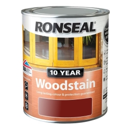 Ronseal 10 Year Woodstain - Mahogany 750ml