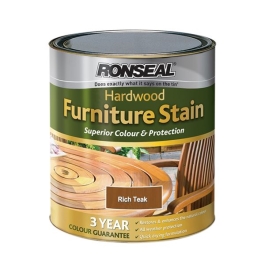 Ronseal Hardwood Garden Furniture Stain 750ml - Dark Rosewood