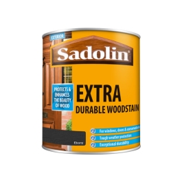 Sadolin Extra Durable Woodstain - Ebony 1Lt