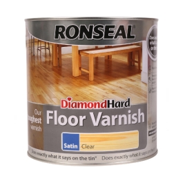 Ronseal Diamond Hard - Floor Varnish 2.5Lt - Satin
