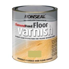 Ronseal Diamond Hard - Floor Varnish 2.5Lt - Gloss