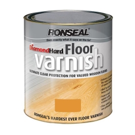 Ronseal Diamond Hard - Floor Varnish 2.5Lt - Light Oak