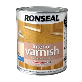 Ronseal Interior Varnish 250ml - Dark Oak - Satin