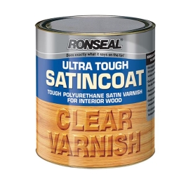 Ronseal Ultra Tough Clear Varnish 2.5Lt - Satincoat