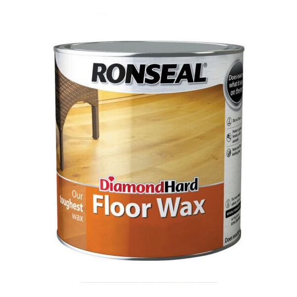 Ronseal Diamond Hard - Floor Wax 2.5Lt - Natural