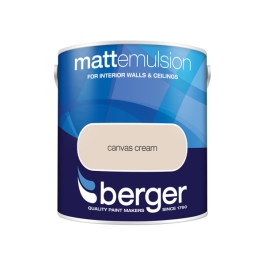 Berger Matt Emulsion 2.5Lt - Canvas Cream
