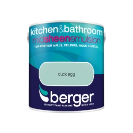 Berger Bath & Kitchen Paint 2.5Lt - Duck Egg