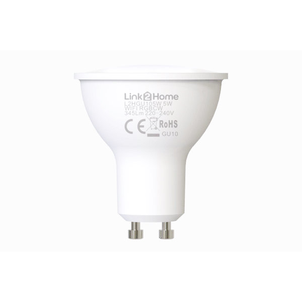 Link2Home Smart LED GU10 Lamp 5W - (RGB) - (Pack of 4)