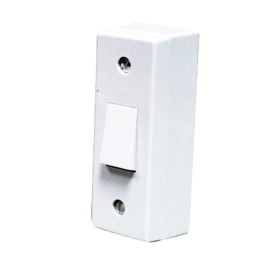 Jegs Architrave Switch & Back Box - 1 Gang - 2 Way