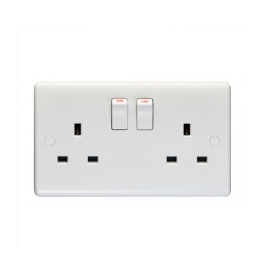 Switched Socket - 2 Gang - Double Pole - (PL4100)