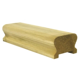 Decking Handrail 2.4Mt - Chunky Loaf + Infill