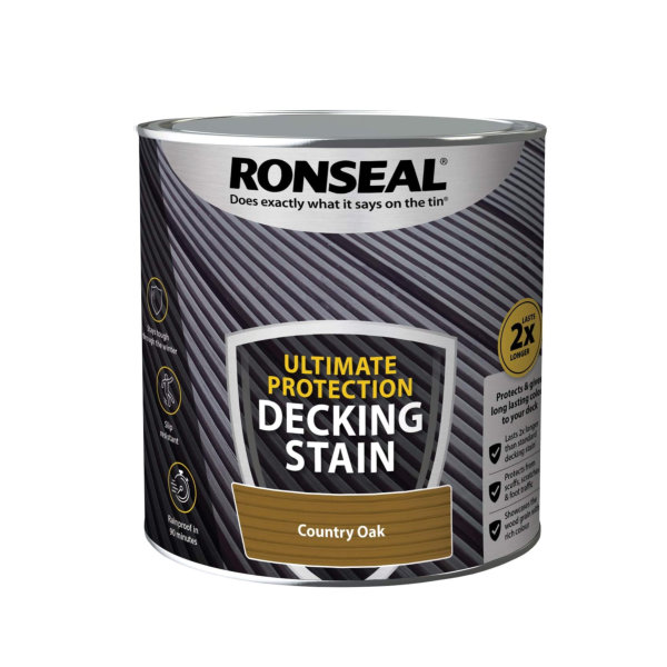 Ronseal Ultimate Decking Stain 2.5Lt - Country Oak
