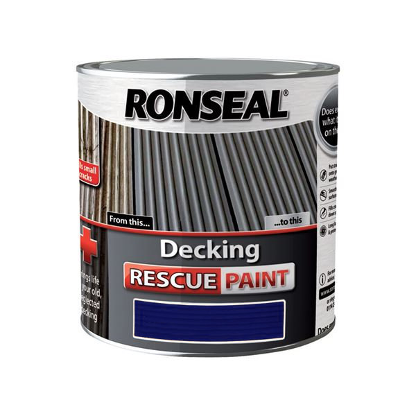 Ronseal Decking Rescue Paint 2.5Lt - Deep Blue
