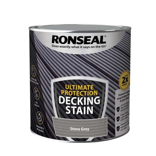 Ronseal Ultimate Decking Stain 2.5Lt - Stone Grey